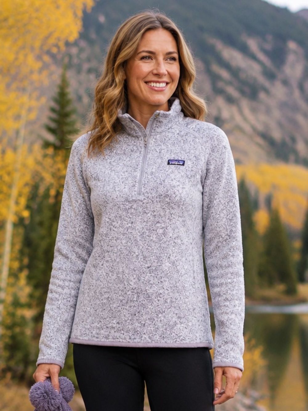 Patagonia Women’s Better Sweater 1/4 Zip Smoky Violet Size Large